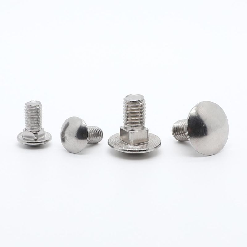 M8 Stainless Steel DIN603 Mushroom Head Round Head Square Neck Carriage Bolt