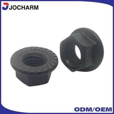 M8 M27 DIN 6923 Black Oxide Stainless Steel Hex Flange Nut