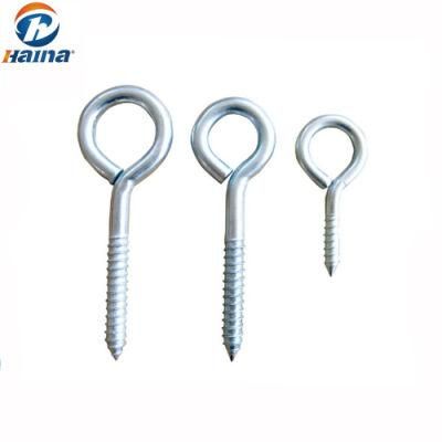Zinc Plated Eye Bolt with Wood Screw/HDG Hex Flanged Wood/Lag Screw/Color Zinc Plated Wood Screw