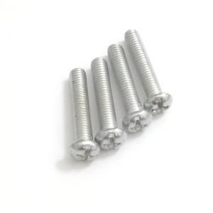 Pan Head Cross Recessed and Slotted Machine Screw with Carbon Steel Zinc Plated