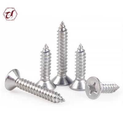 Ss 304 Phillips Flat Csk Head Self Tapping Screw