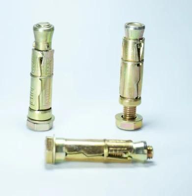 China Wholesale Fastener Hardware 3 Piece Expansion Anchors Electro Zinc Plating Shield Anchor Bolt