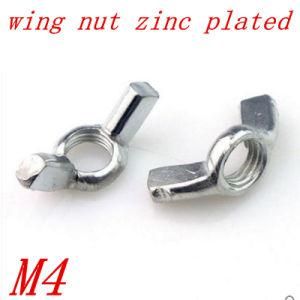 100PCS-M4-DIN315-Steel-with-Zinc-Wing-Nut-Hand-Twist-Nut-Thumb-Nut-Butterfly-Nut-DIN315