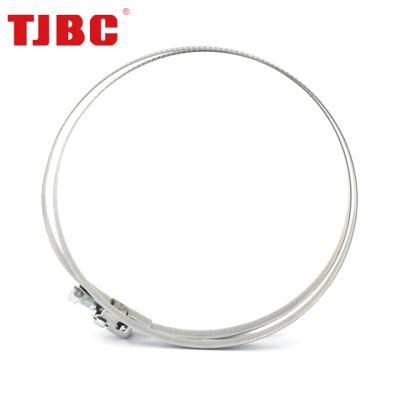 9mm Bandwidth Zinc Plated Steel W1 Quick Release Hose Clamp for Automotive, Ventilation Pipe Fastener Hardware, 25-350mm