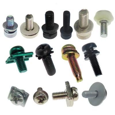 Zinc Plated Carbon Steel Cross Recessed Philips Hex Washer Head Sems Screw with Lock Washer