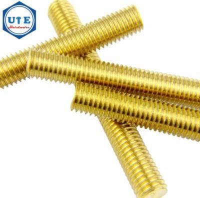 Manufacturers Wholesale H59 Full Thread Screw Rod M4X1 to M48X1 Brass Threaded Rod