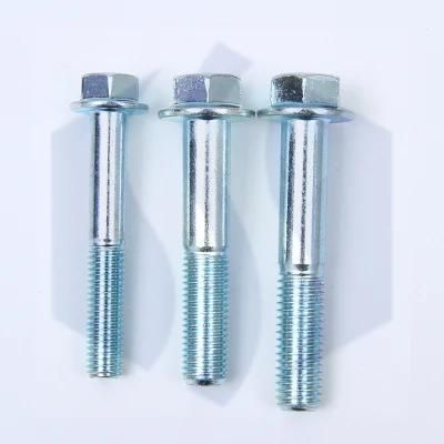 White Zinc Plating Carbon Steel 8.8 Grade Hex Flange Bolt /DIN6921 Without Serration