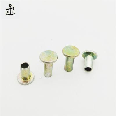 Steel Zinc Plated Hollow Semi Tubular Rivets for Toys Made in China