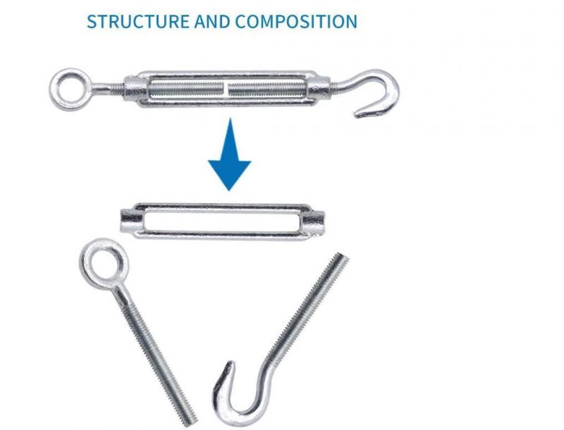Made in China DIN1480 Turn Buckle No Weifeng Bolt Hook and Eye Forged