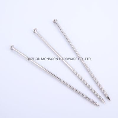 Stainless Steel Plain Head Helical Nails