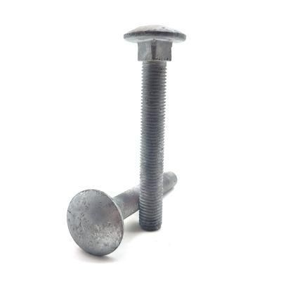 High Quality M24 M20 Hot DIP Galvanized Electric Carriage Bolt with Fine Pitch Thread for Power