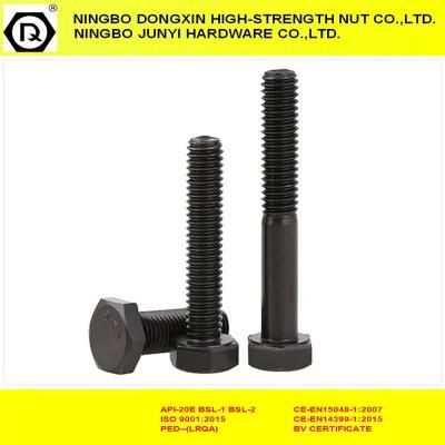 Black Fastener 12.9 Full Thread DIN933 Hex Head Bolt