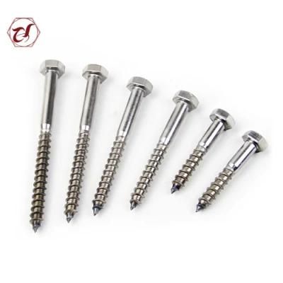 Stainless Steel Hex Head DIN571 316 Screws Coach Screw