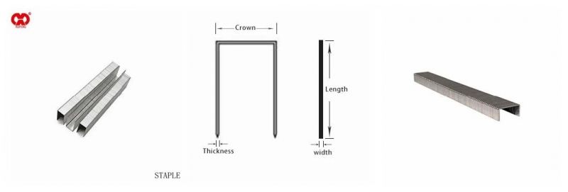 Wholesale Supplier Stock Lot Nail and Staple Products. Direct Manufacturer in Anhui Galvanized W18 Series Staple.