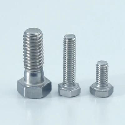 DIN933 SS304 A2-80 M6 M8 M10 M12 M16 Stainless Steel Hex Bolt and Nuts