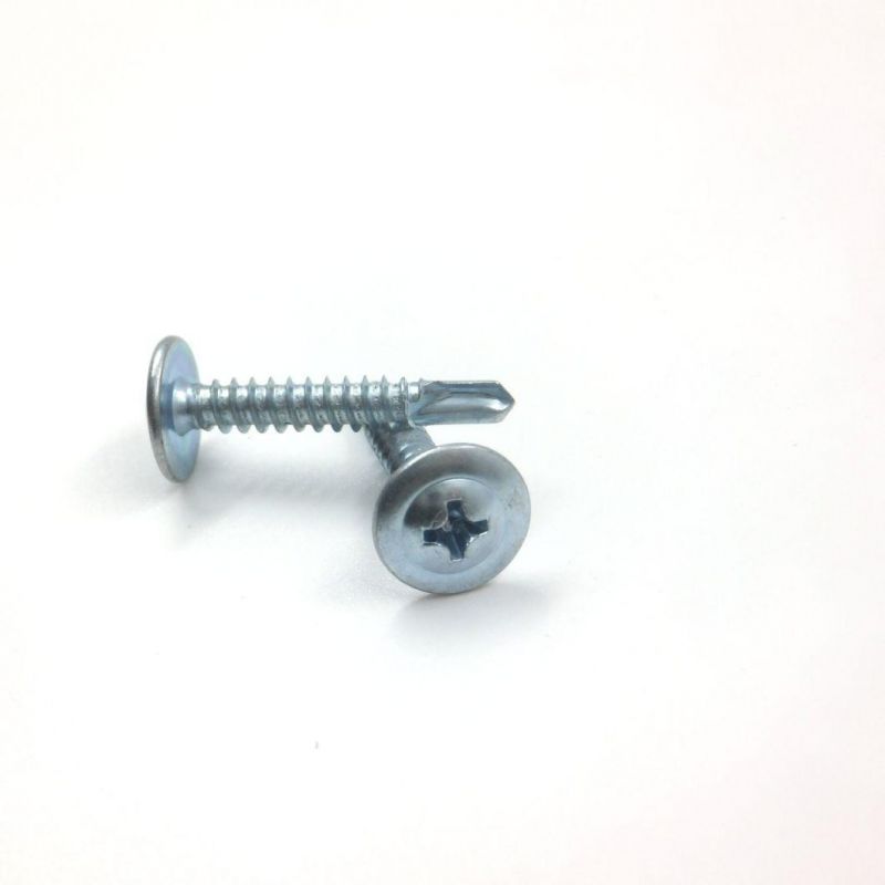 Galvanized M4.2 Pan Washer Head Self-Tapping Self-Drilling Screw Truss Wafer Head Self Drilling Screw