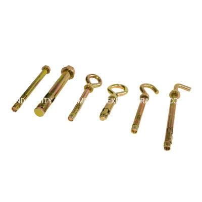 L Type Sleeve Anchor Yellow Zinc Plating All Sizes
