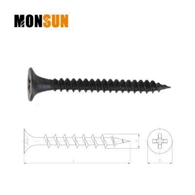 Hihg Quality C1022 Black Phosphated Phillips Drive Cross Recess Bugle Head Plasterboard/Gypsum Nail /Drywall Screw Made in China