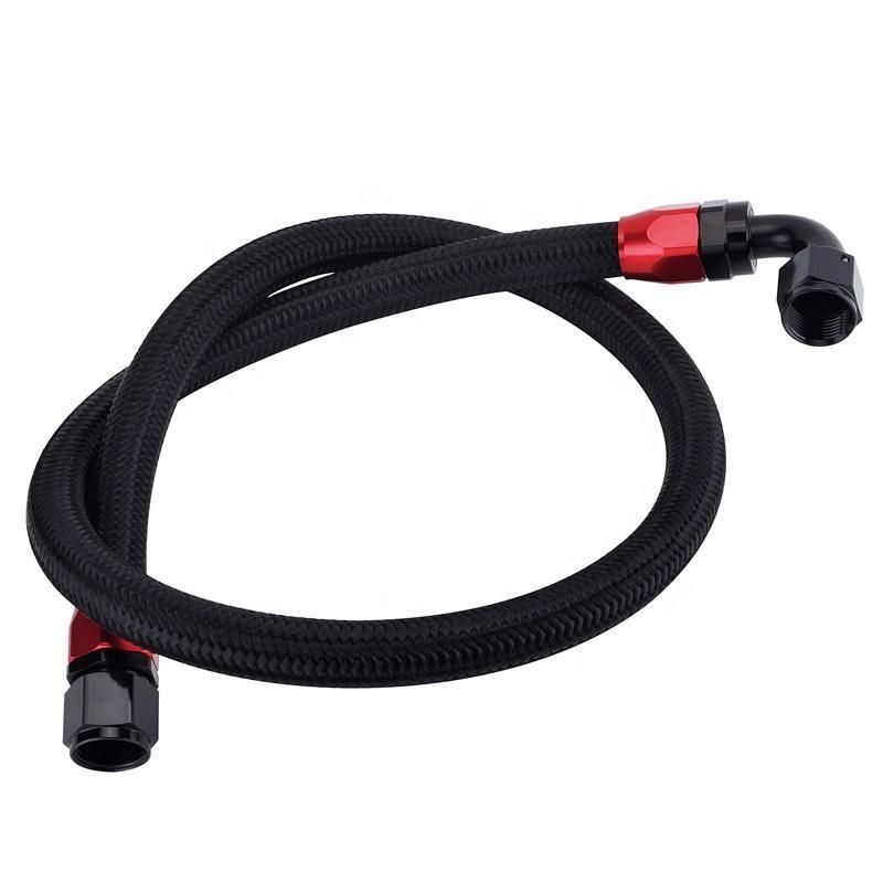 3.3 FT An10 Nylon Braided Stainless Steel CPE Fuel Line Oil Hose Fitting Kit