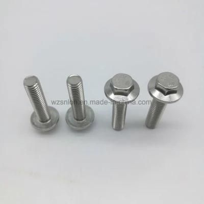 Customized Ss Hex Flange Bolt with Full Thread