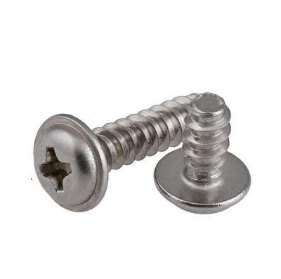 Nickel Plated Cross Round Wafer Head Pan Cutting Self-Tapping Screw GB70-85