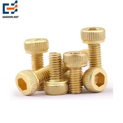 Hex Socket Knurling Bolt and Nut Brass H65 Hexagonal Bolt with Cup Head