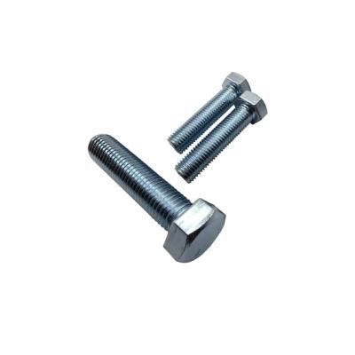 DIN933, Hex Cap Screw Gr. 8.8 with White Zinc Plated