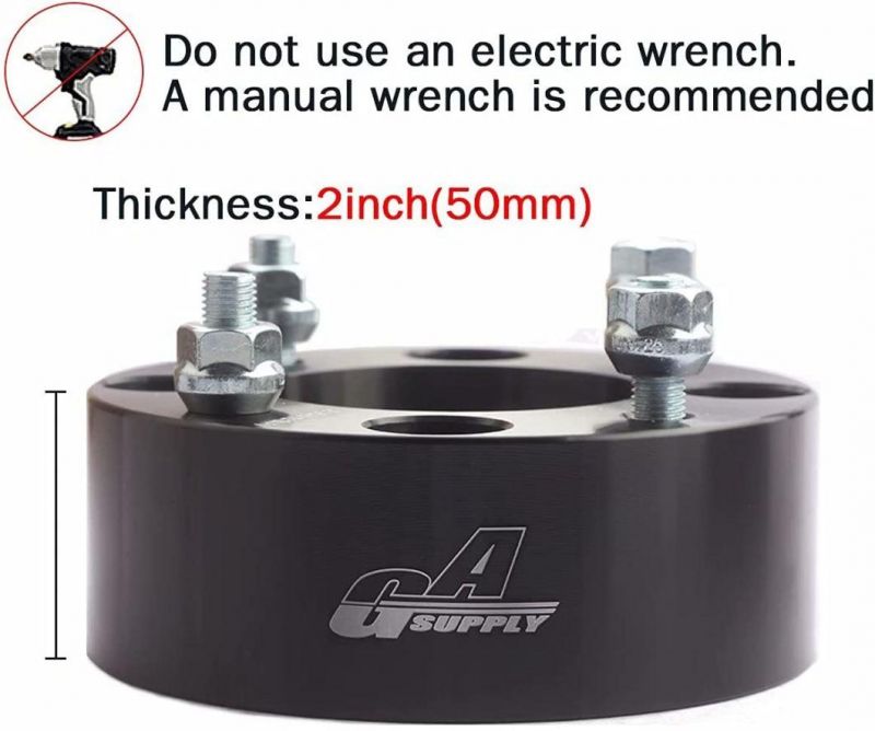 4X110 ATV Wheel Spacers with 2 Inch 74mm Hub Bore 10X1.25 Studs