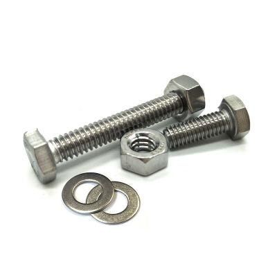 China Suppliers Manufacturing Price All Size DIN 933 931 Galvanize Grade 8.8 Hex Bolt Nut Set Stainless Steel Different Types of Bolts and Nuts