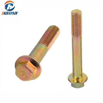 DIN6921 Grade10.9 Color Zinc Plated Flange Bolt