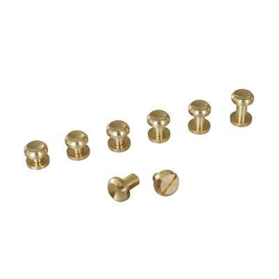 Pure Brass Chicago Screw Ring Rivet Round Head Ringf Binding