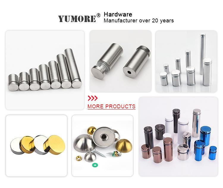 Stainless Steel Fasteners Wall Sign Glass Screw Spacer Standoff