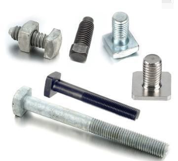 China Supplier Customize M6 M8 Carbon Steel 304 316 Stainless Steel Flat Square Head Bolts and Square Nut