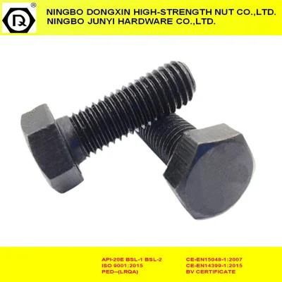 8.8 Black Fastener Hex Head Bolt Full Thread DIN933