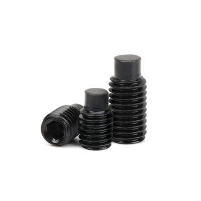 High Strength Grade 8.8 10.9 12.9 DIN 915 Black Oxide Hex Socket Set Screws with Gog Point