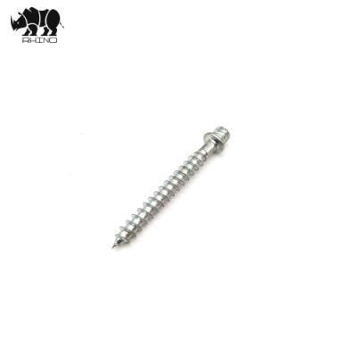 Double Thread Stainless Steel or Carbon Steel 1/4&quot; Tapping Screw Headless Screws