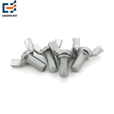 Stainless Steel Wing Screw M12 Wing Bolt and Nut White Zinc Plated Screw