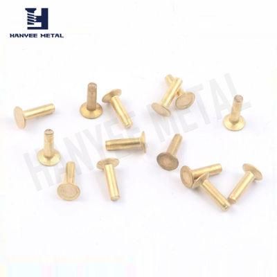Hanyee SGS Proved Products Brass Fasteners Solid Rivet