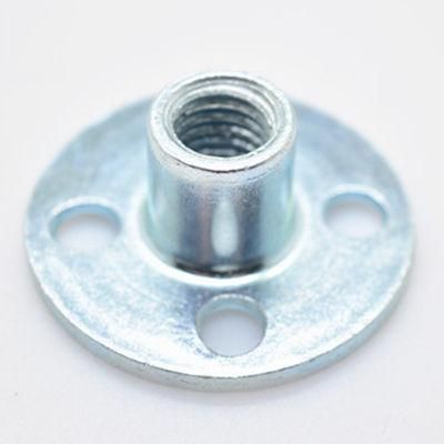 Blue Galvanized T Nut / Plate Nut / Four Hole Nut