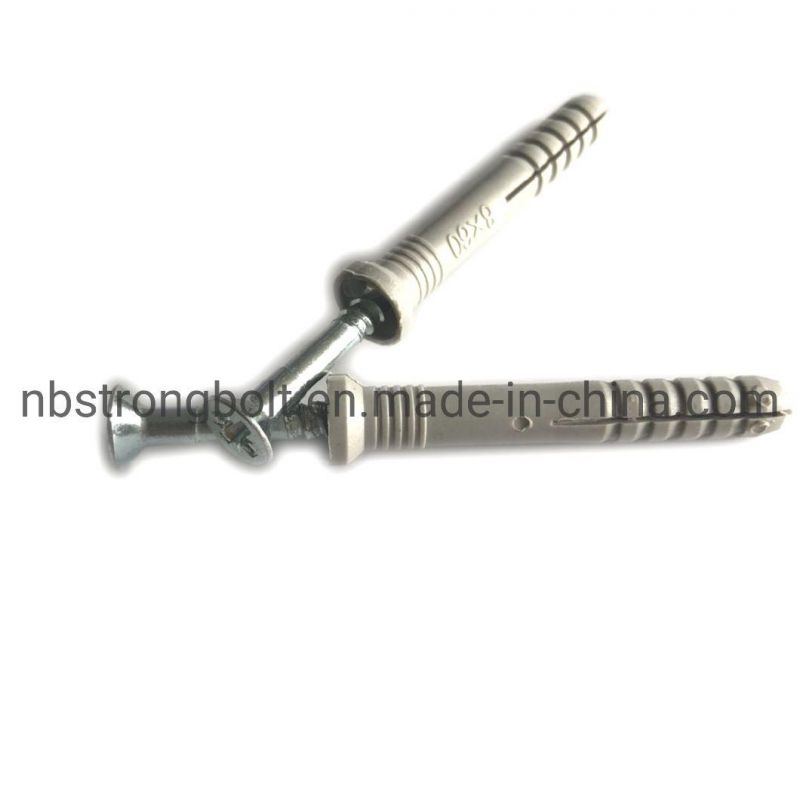 Nylon Hammer Drive Fixing Anchor Screw with Nail More Than 10 Years Produce Expricence Factory