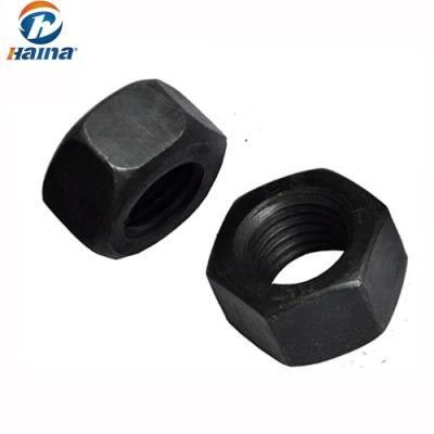 High Quality Carbon Steel Black Heavy Hex Nut Low Price China Producer/Heavy Hex Nuts