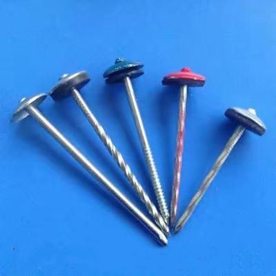 3 Colors Paint Head Galvanized Umbrella Head Roofing Nails