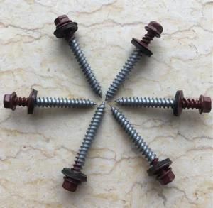 Self-Drilling Screw, EPDM Washer, Zinc Plated, High Quality, Hex Head