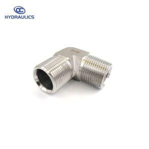 Male Pipe to Male Pipe Elbow Adapter Stainless Steel Connector (5500 Series)
