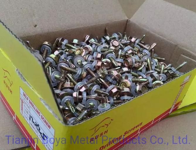 China Products/Suppliers/Roofing Screw/Self Drilling Screw with Washer Pained Carbon Steel