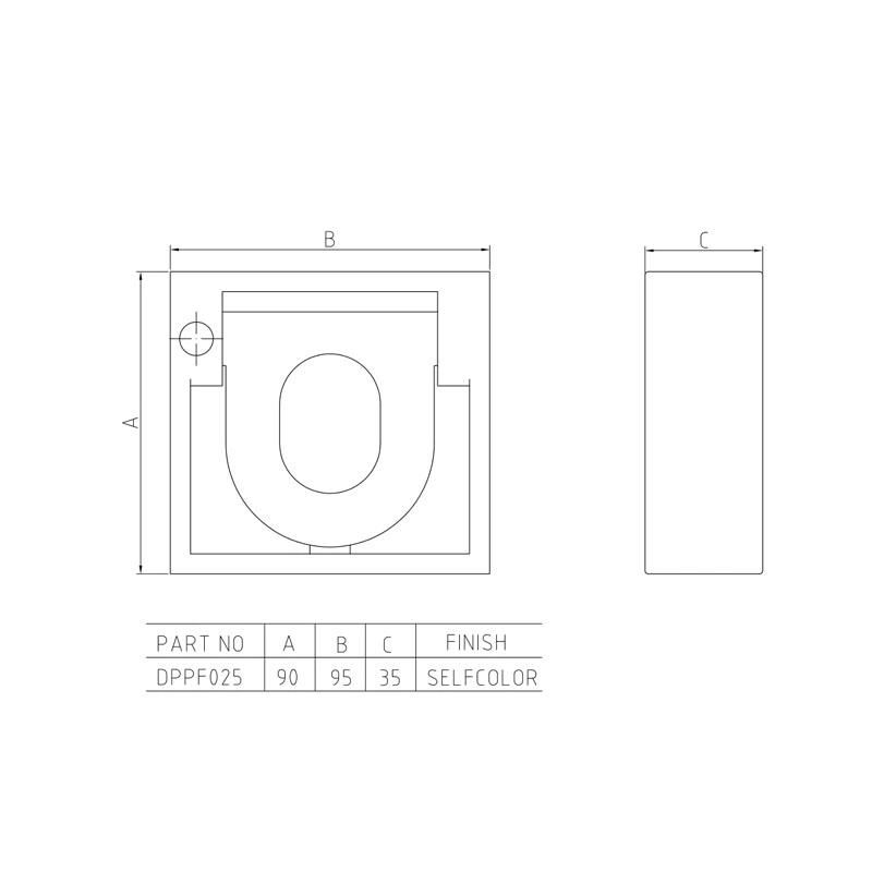 Recessed Pan Fitting