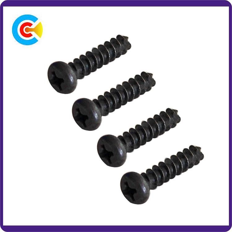 GB/DIN/JIS/ANSI Carbon Steel/Stainless Steel Crossed Tail Tapping Screws for Building Railway