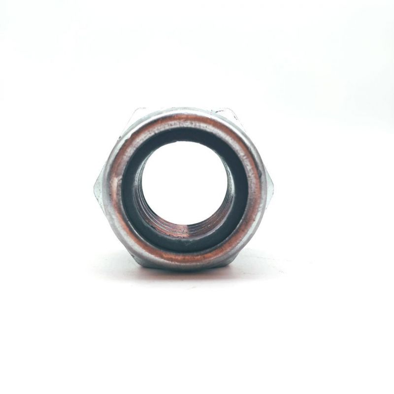 DIN985 Carbon Steel Hexagon Nut Hex Nylon Lock Nut Zinc Plated 1/8 5/32 3/16 1/4 5/16 3/8 1/2 5/8 3/41