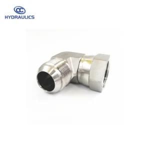 37 Jic Male to Jic Female Swivel Fitting 90 Degree Elbow Adapter (STAINLESS)