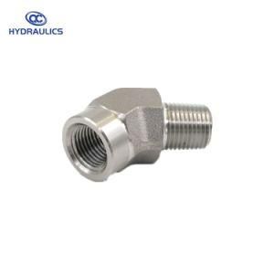Male Pipe to Female Pipe Fittings 45 Degree Elbow Hydraulic Adapters